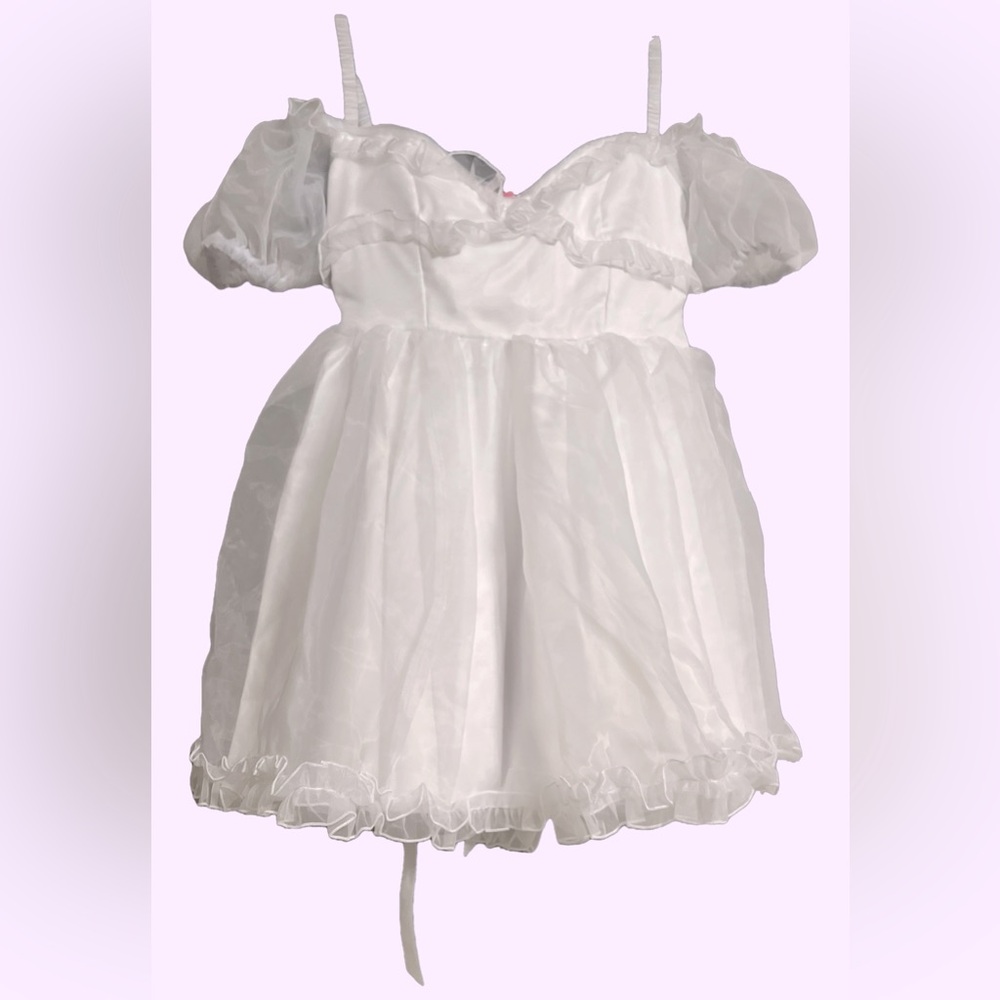 SUGAR THRILLZ Corset Mini Dress in White